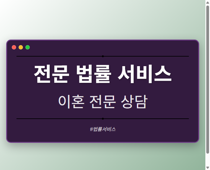 전문 치료 서비스